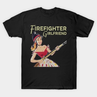 Firefighter Girlfriend 1950s Vintage T-Shirt